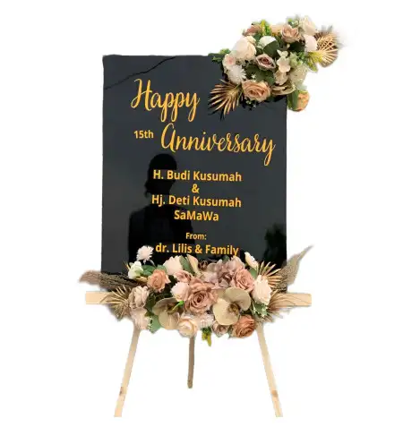 Papan Bunga Akrilik Gedung Wedding Depok