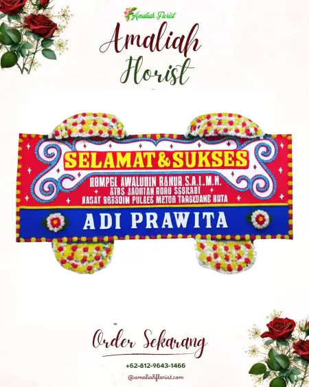 Papan Bunga Ucapan Selamat Gedung Wedding Depok