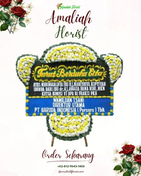 Papan Bunga Duka Gedung Wedding Depok